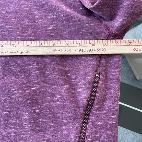 Women Sz 6 Lululemon Om & Roam Pullover Hoodie‎ Heathered Rust Berry Sweatshirt - Picture 6 of 10